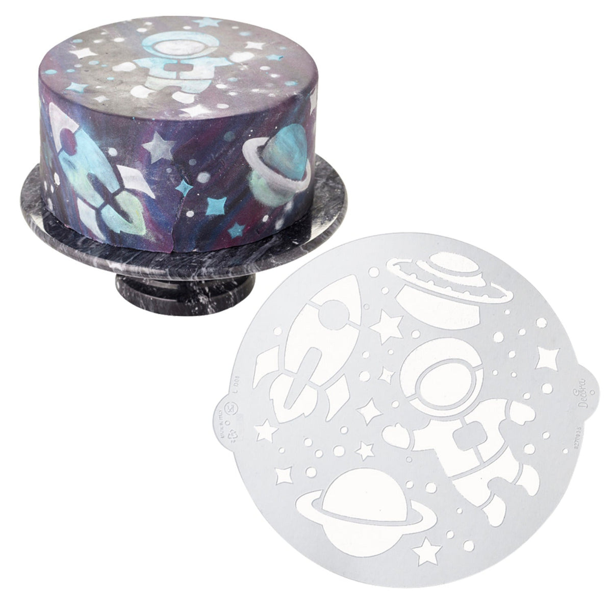 Space Cake Stencil 25cm Dia.