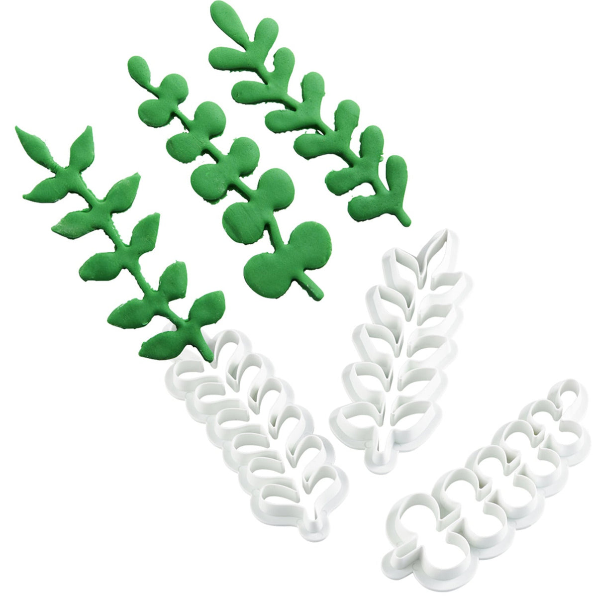 3pc PME Christmas Wreath Fondant Cutter