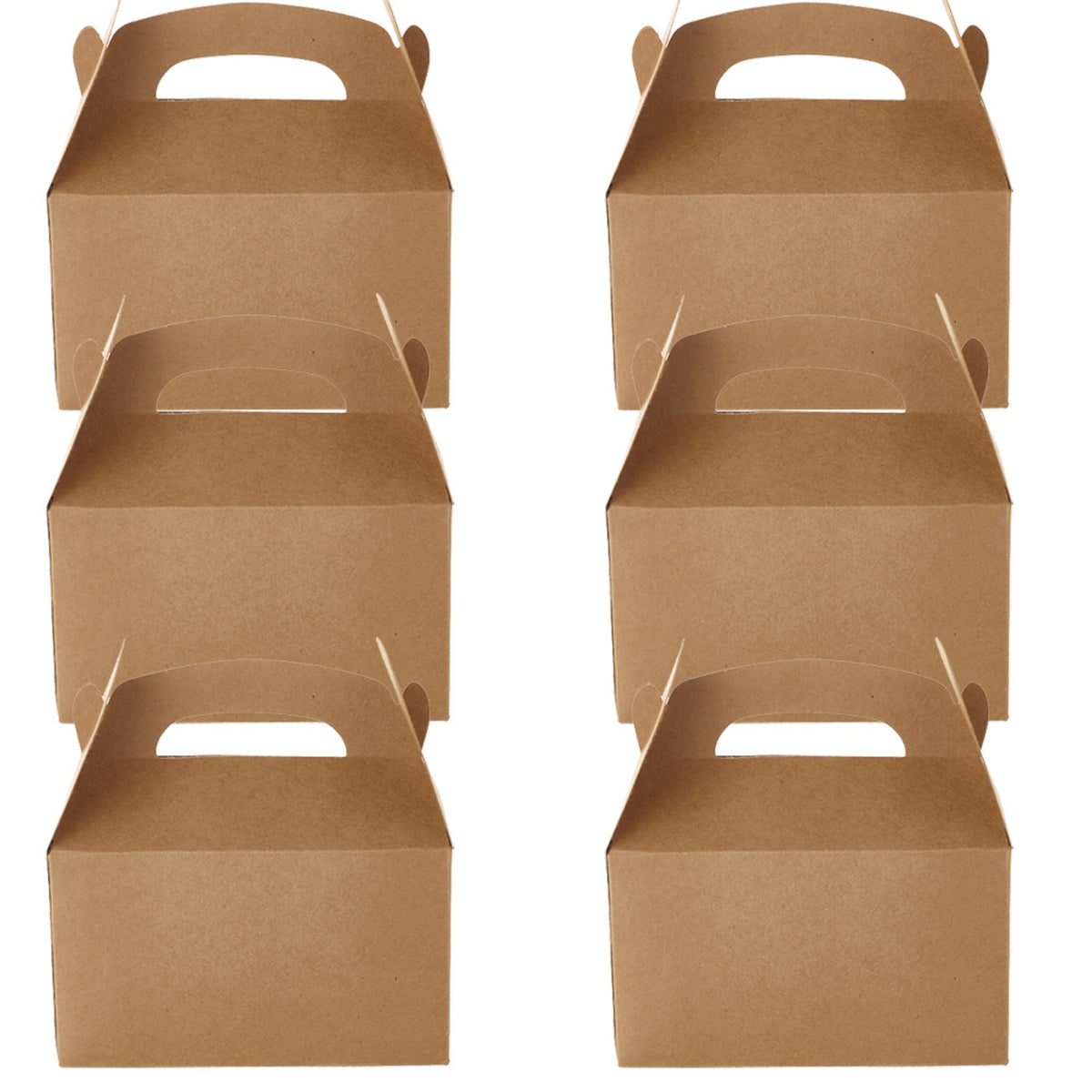 6 Craft Paper Treat Boxes