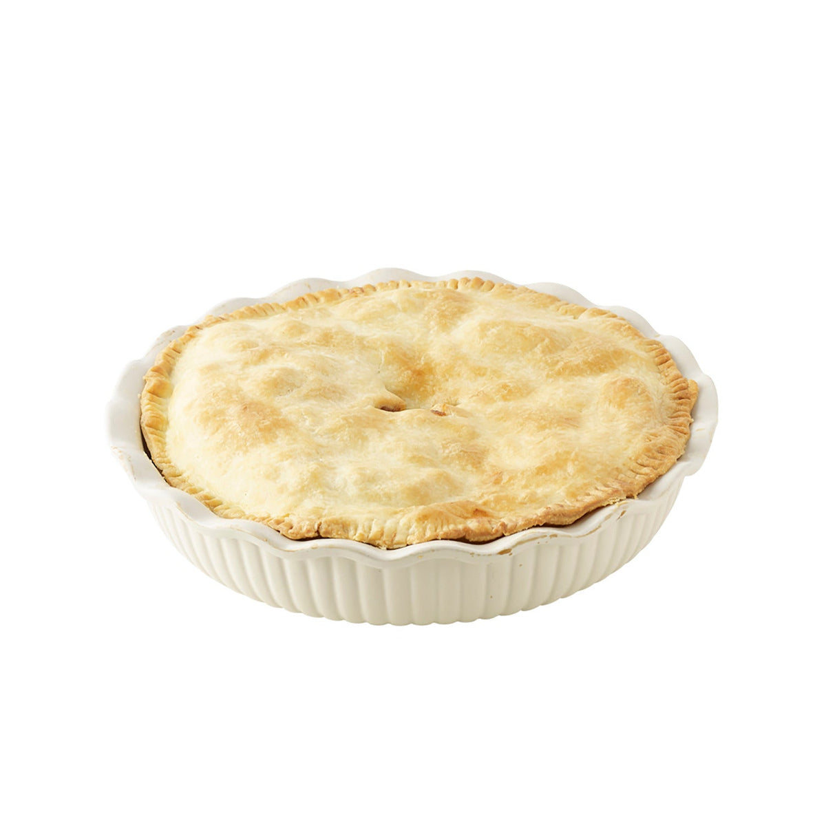 Jomafe 26cm Cream Round Fluted Pie Dish