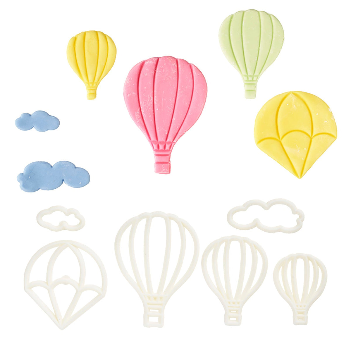 6 piece Hot Air Balloon Icing Cutters