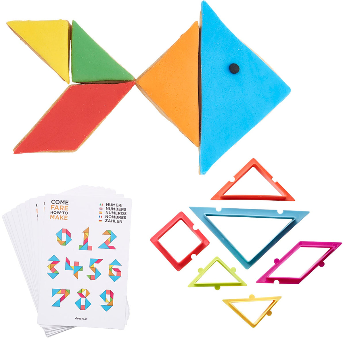 6-Piece Creative Cookies Puzzle Cutters