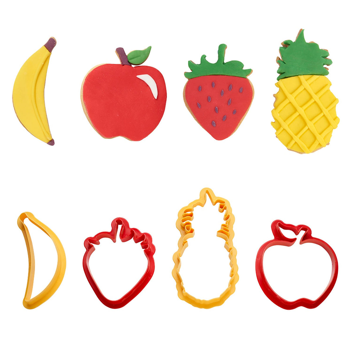 4 Fruit Cookie Cutters