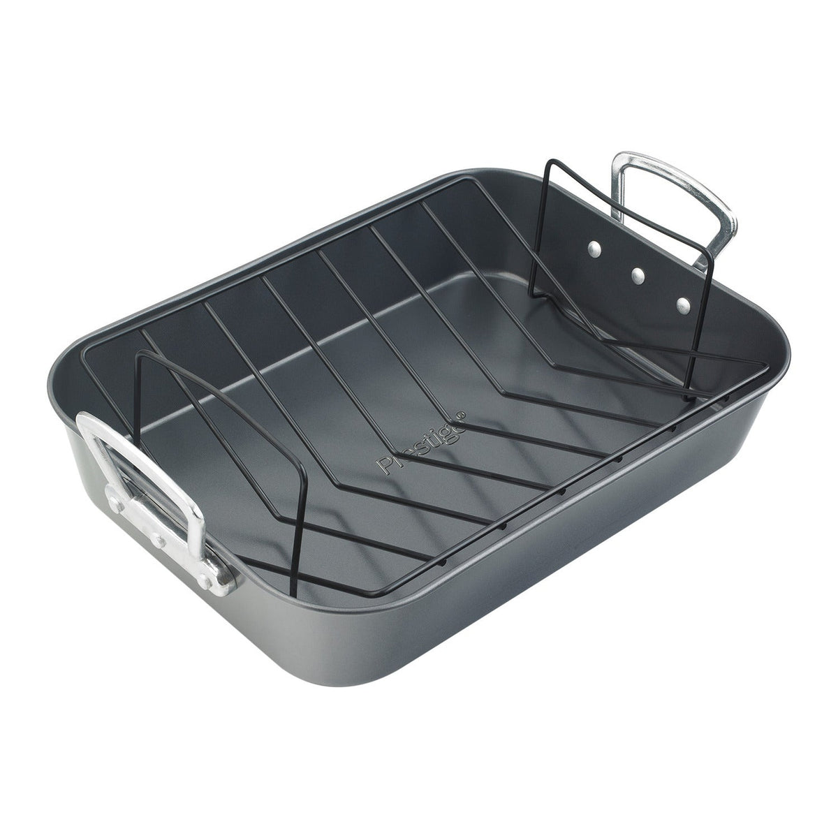 Prestige Large Roaster and V-Shaped Roasting Rack