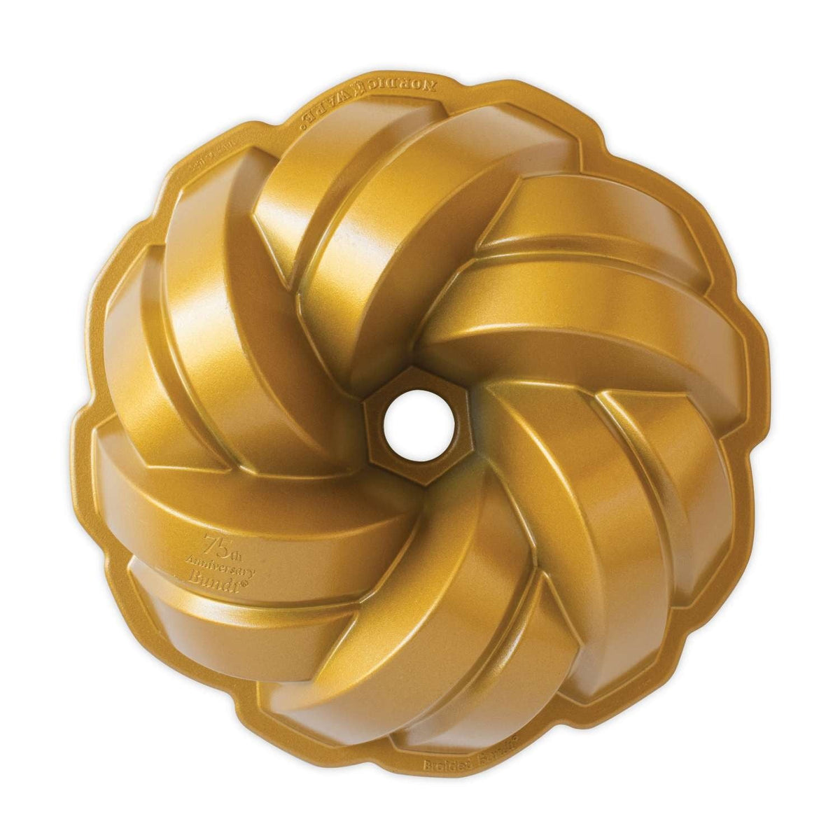 Nordic Ware 75th Anniversary Gold Braided Bundt Tin