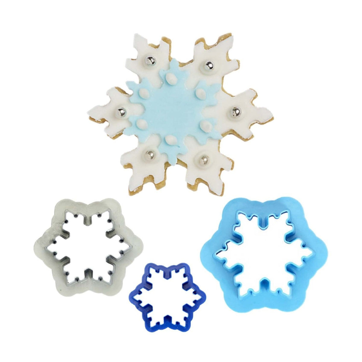 3 Decora Snowflake Cookie Cutters