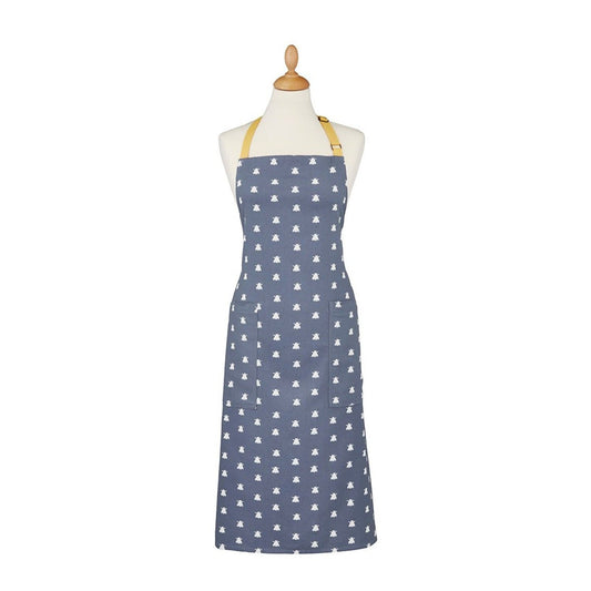 Ulster Weavers Bee Print Cotton Apron Grey