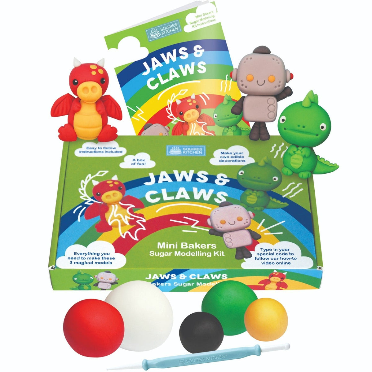 Squires Kitchen Jaws and Claws Sugar Modelling Kit 550g