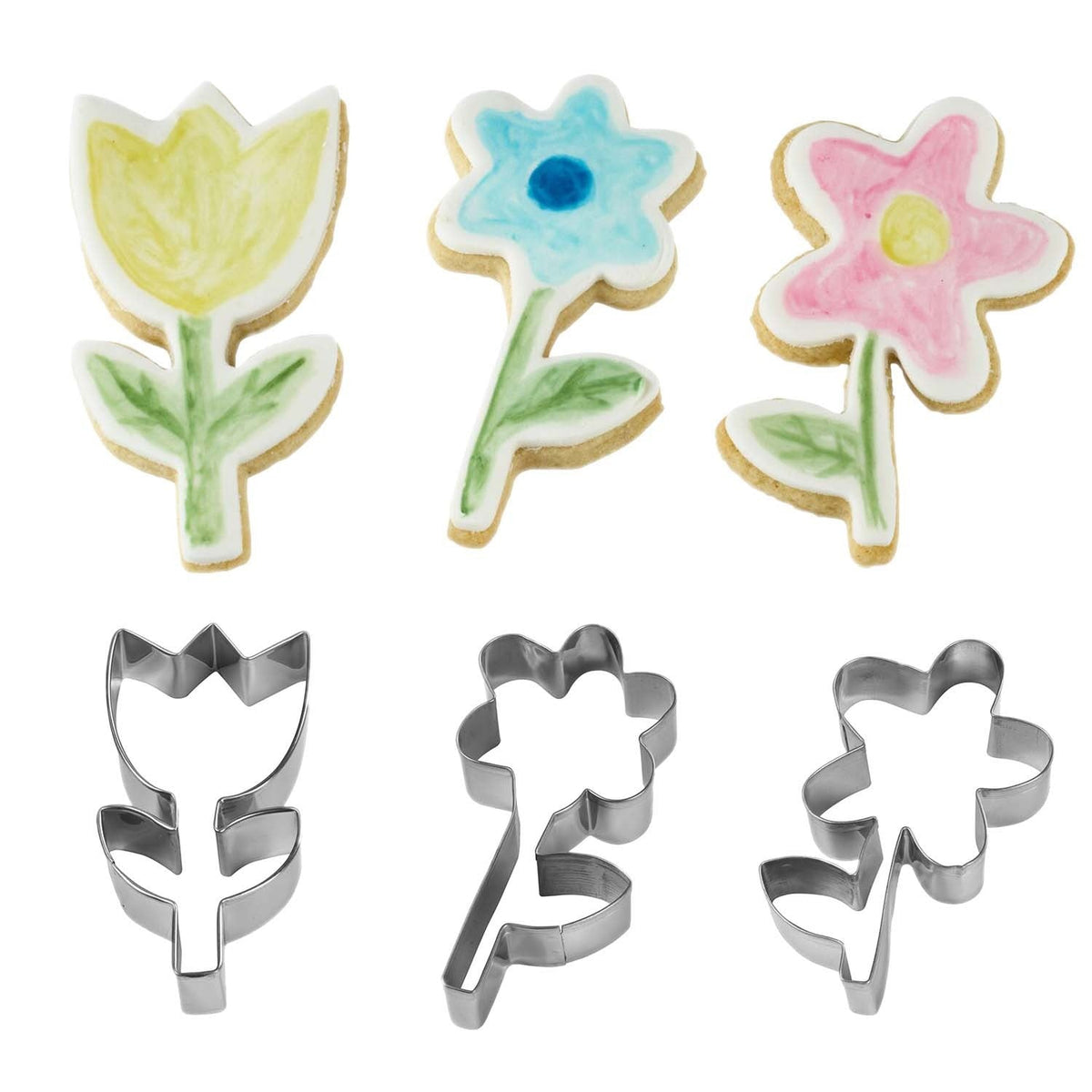 3 Meri Meri Flower Cookie Cutters