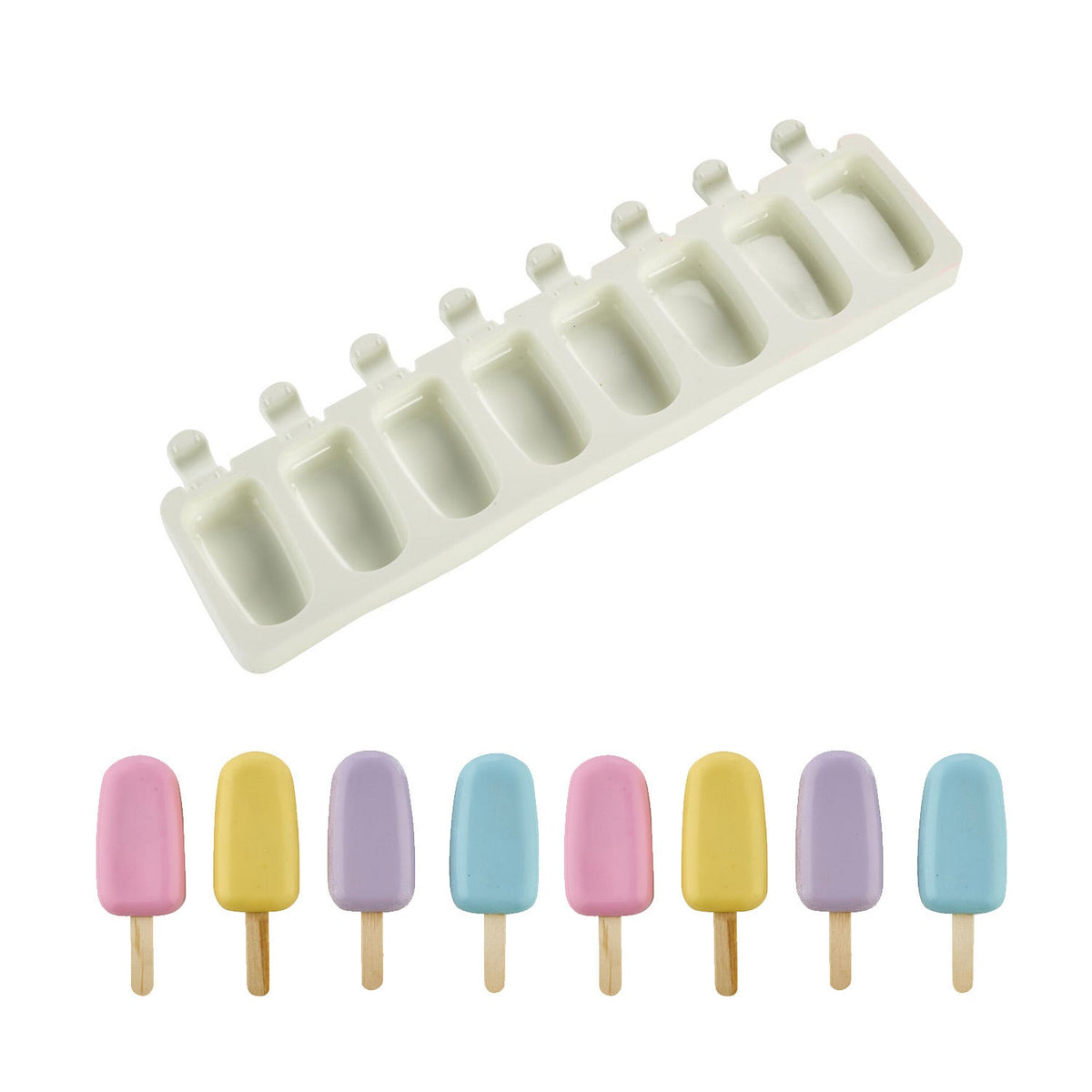 Lakeland 8 Hole Silicone Cakesicle Mould