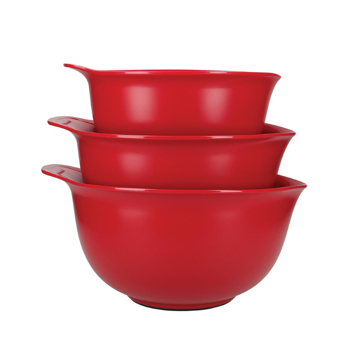 KitchenAid Set of 3 Mixing Bowls Red