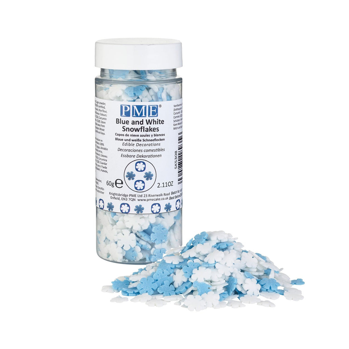 PME Snowflake Sprinkle Mix 60g