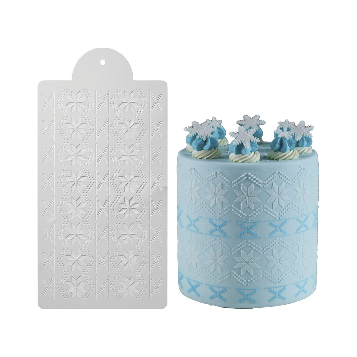 Snowflake Cake Stencil