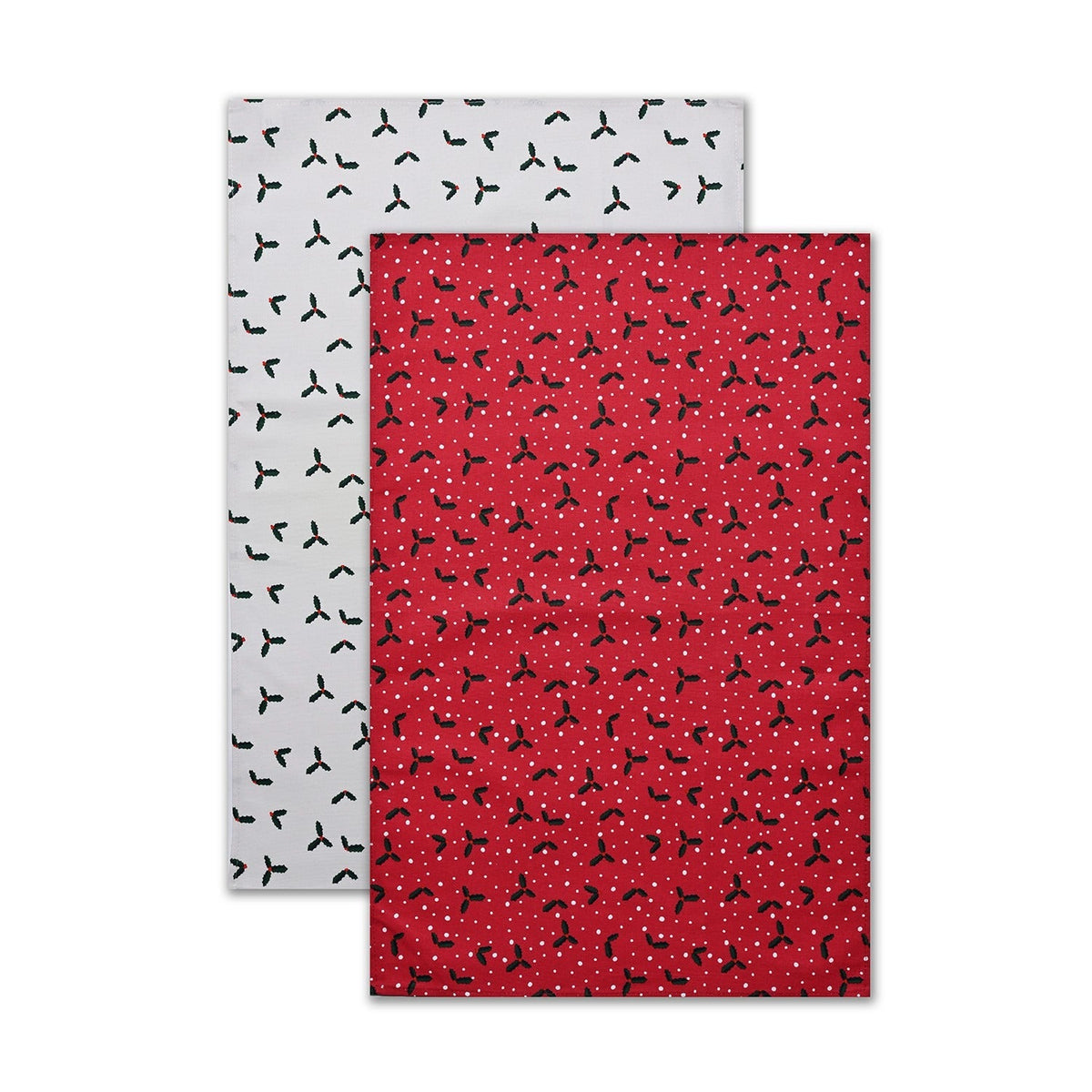 2 Lakeland Winter Berry Tea Towels
