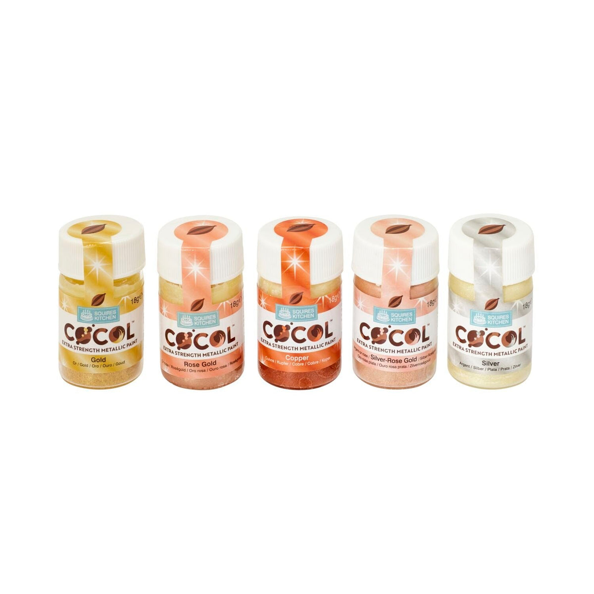 Cocol Metallics Chocolate Colouring Kit – Set of 5
