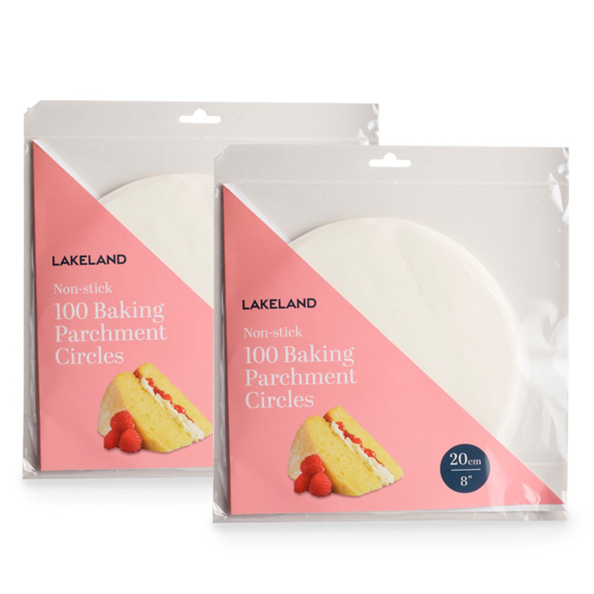 pk2 100 Lakeland 8" Baking Parchment Cir