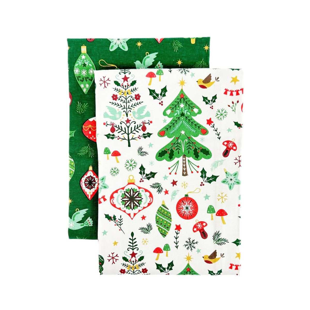 2 Lakeland Festive Joy Tea Towels