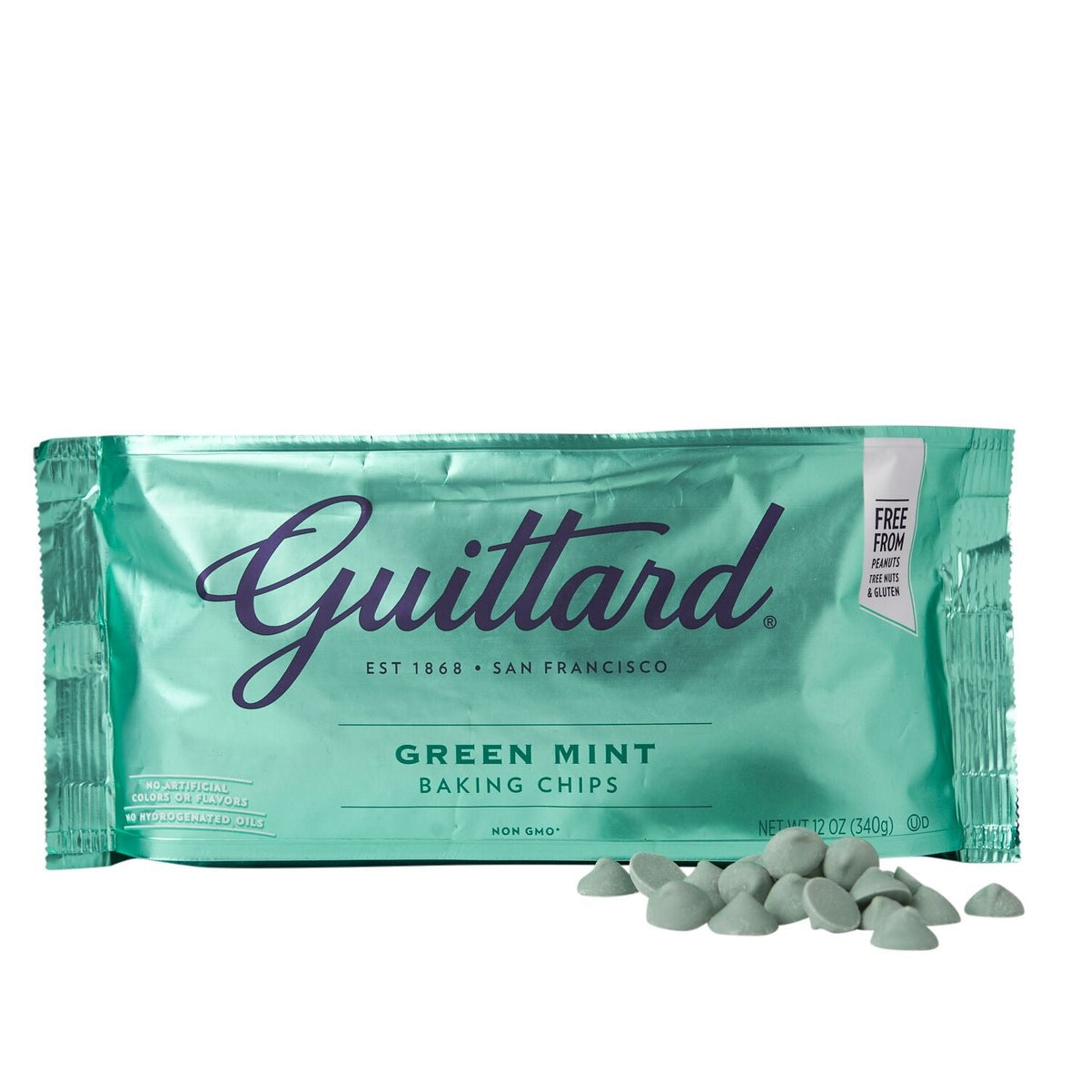 Guittard Green Mint Chocolate Baking Chips 340g