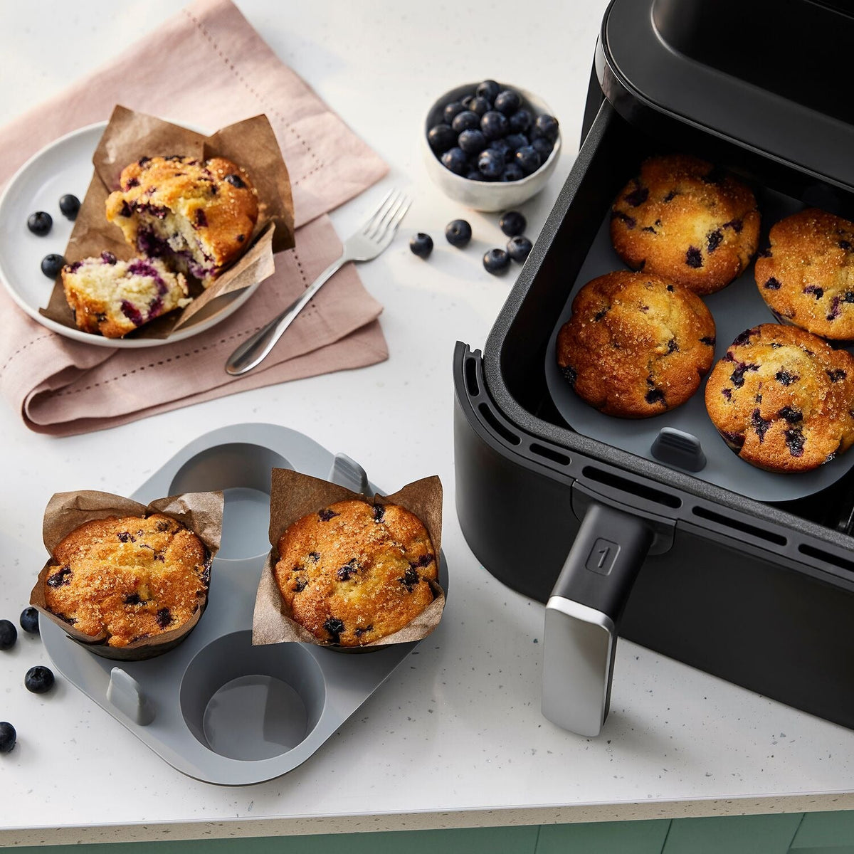 2 Lakeland Air Fryer Silicone Muffin Moulds