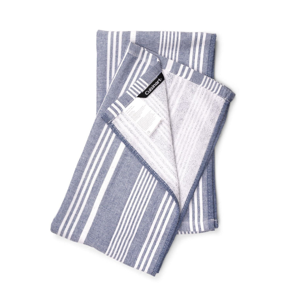2 Cuisinart Fouta Luxury Striped Tea Towels