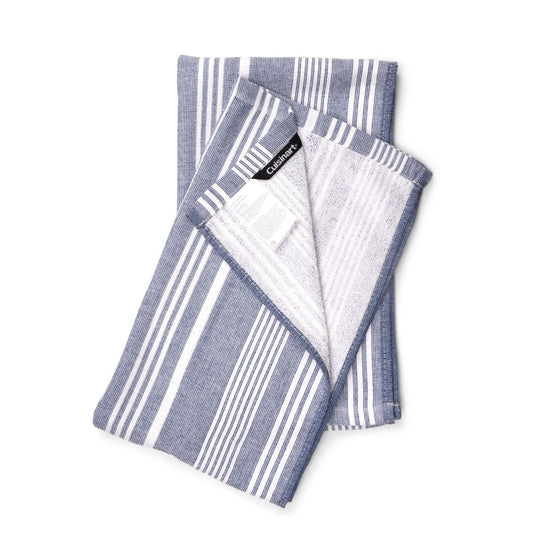 2 Cuisinart Fouta Luxury Striped Tea Towels