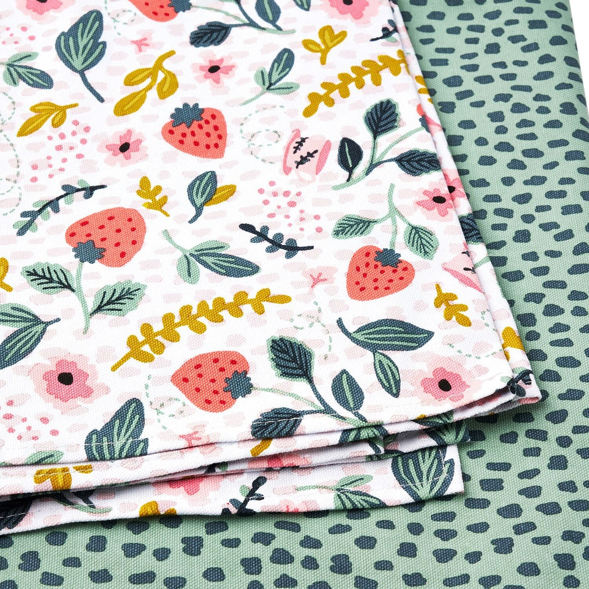 2 Strawberry Patch Tea Towels