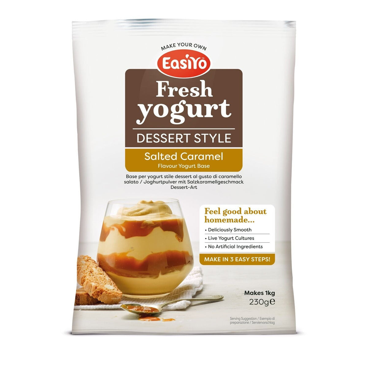 EasiYo Indulgence Salted Caramel Yoghurt Mix - 1 Sachet