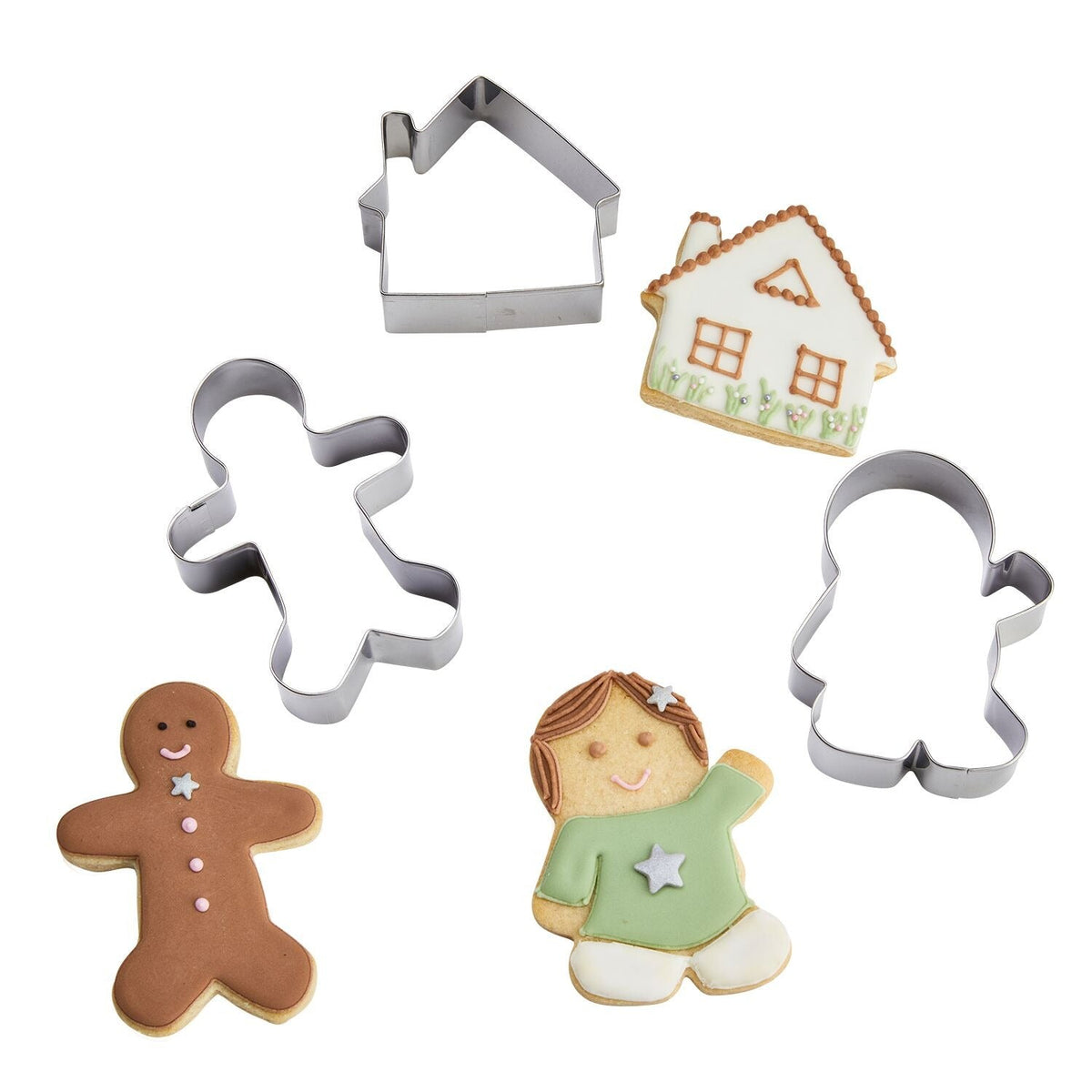 Lakeland Gingerbread Cookie Cutters – Pack of 3