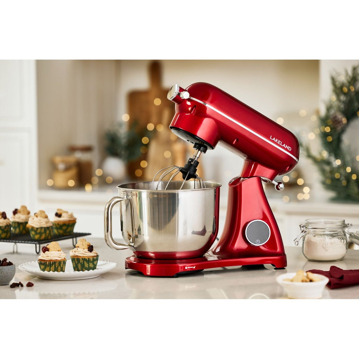 Lakeland Deluxe 6.5 Litre Stand Mixer Red