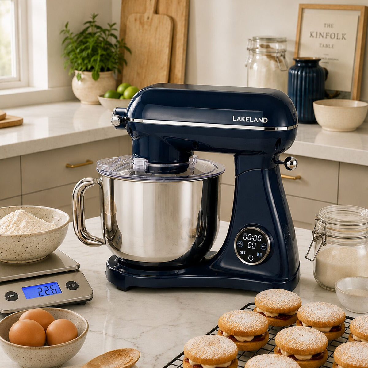 Lakeland Deluxe 6.5L Stand Mixer – Midnight Blue
