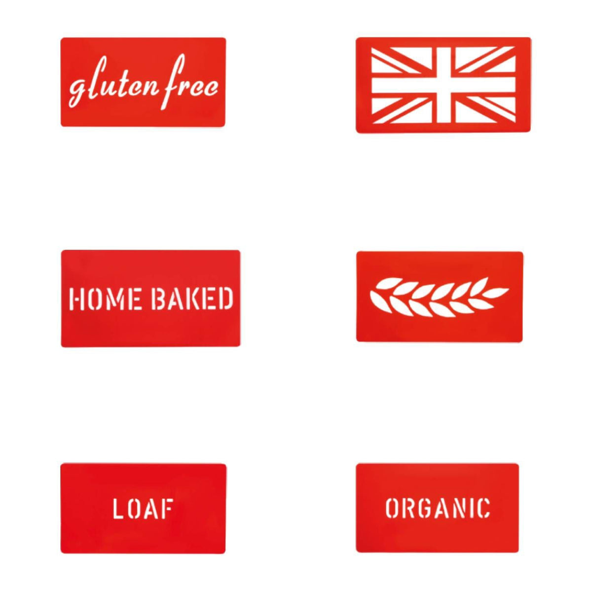 Eddingtons Bread Stencils - Set of 6