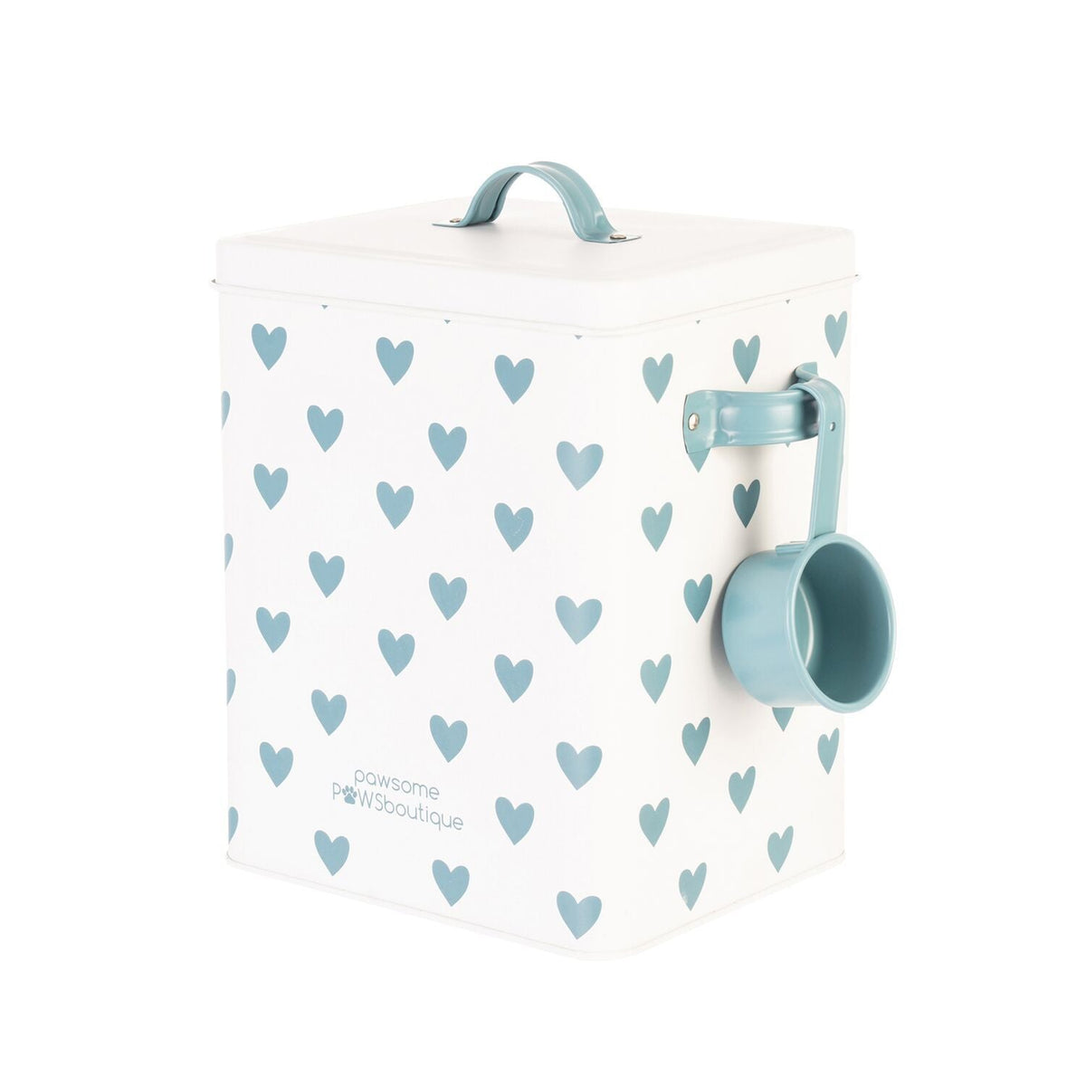 Pawsome Paws Storage Tin with Scoop - Teal