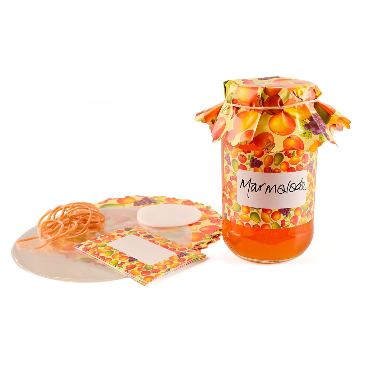 Lakeland Fruit Jar Toppers and Stickers – Pack of 12