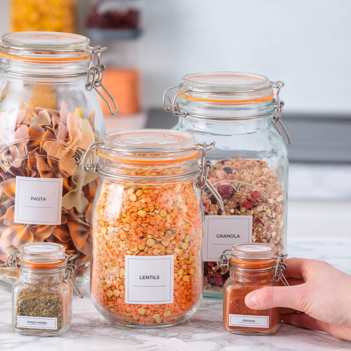 Kilner Pantry Label Set – Pack of 142