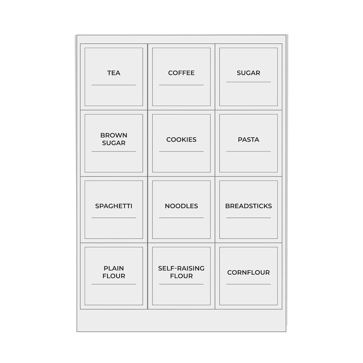 Kilner Pantry Label Set – Pack of 142