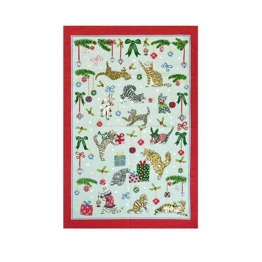 Ulster Weavers Christmas Cats Tea Towel