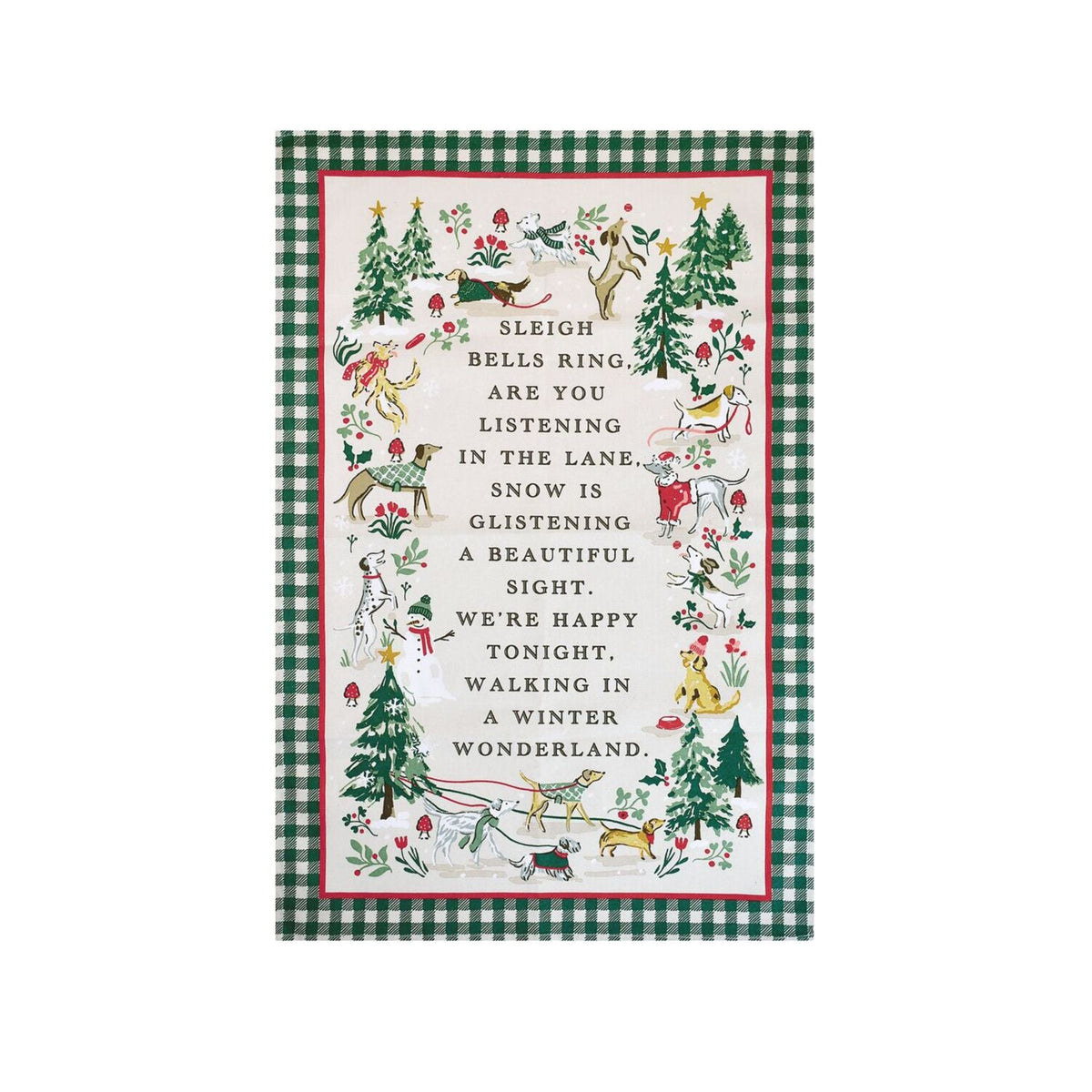 Ulster Weavers Winter Walkies Tea Towel