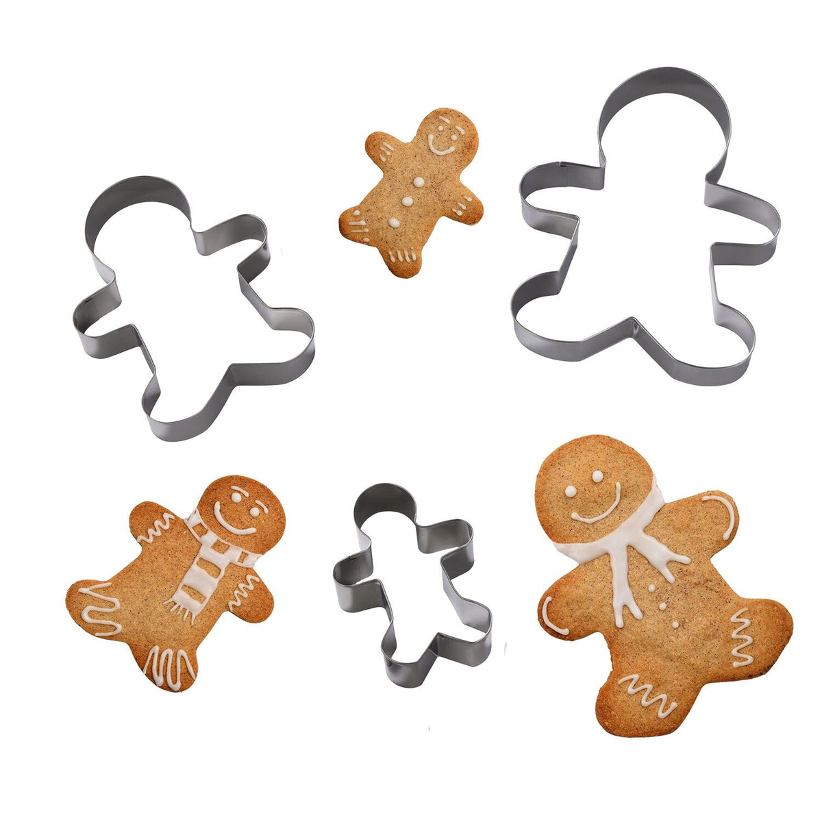Lakeland Gingerbread Man Cookie Cutters – Set of 3