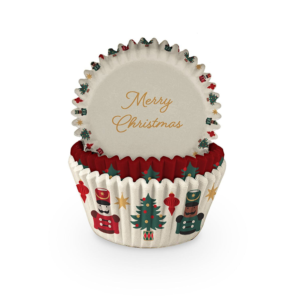 60 Nutcracker Cupcake Cases – Pack of 60