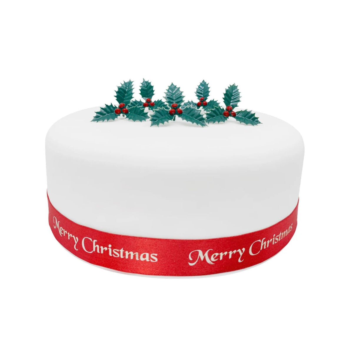 Holly and Berries Plastic Cake Topper – Pack of 5