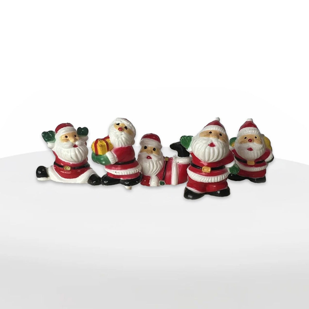 Fun Santa Cake Topper – Pack of 5