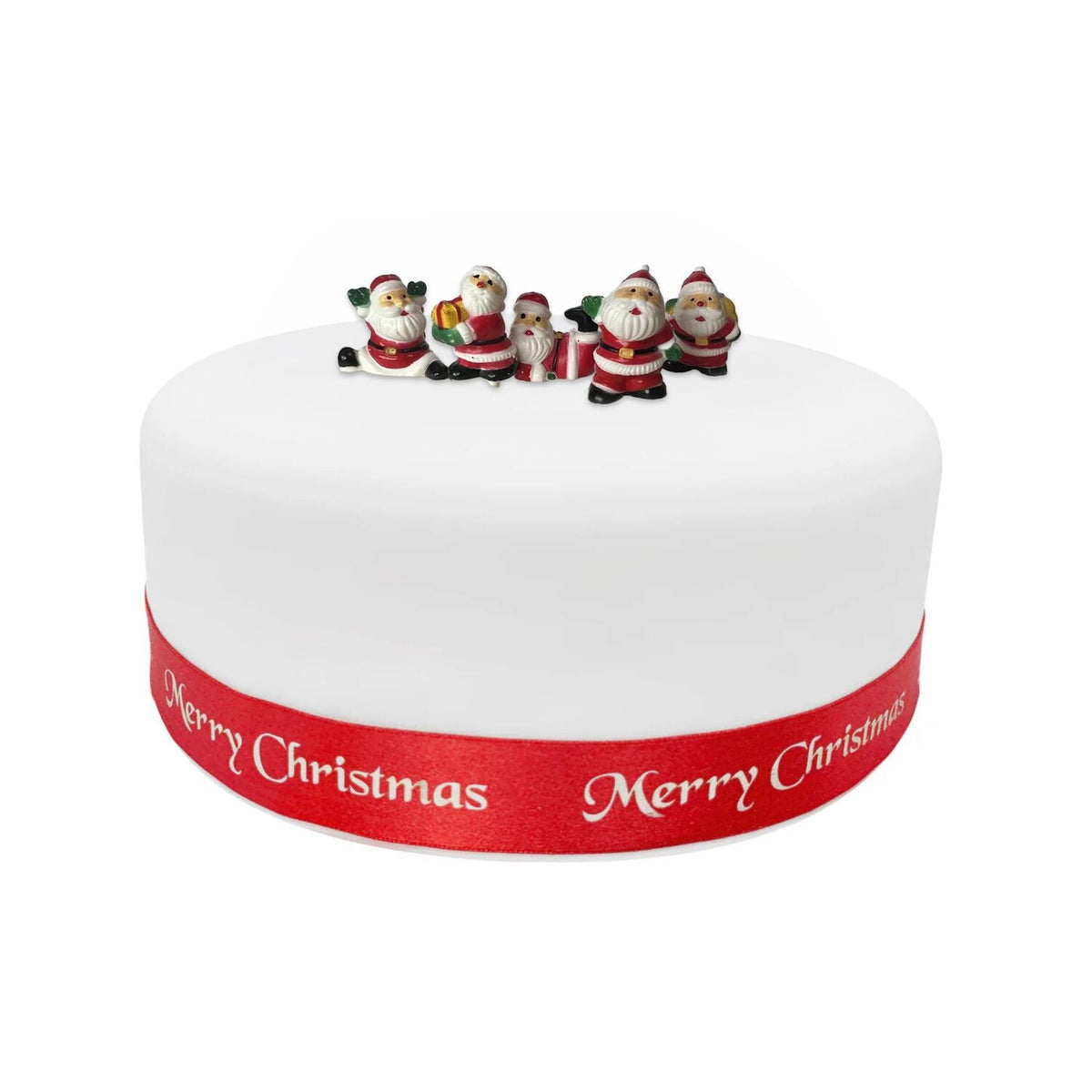 Fun Santa Cake Topper – Pack of 5