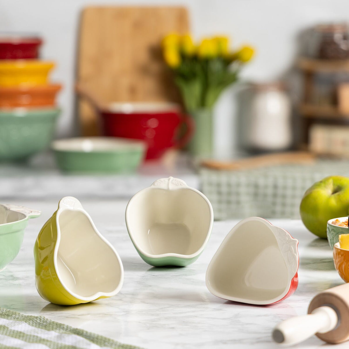 Mason Cash Ceramic Fruit Ramekins - Set of 3
