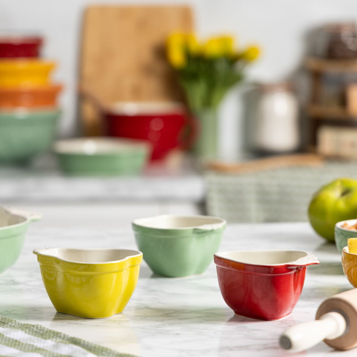 Mason Cash Ceramic Fruit Ramekins - Set of 3