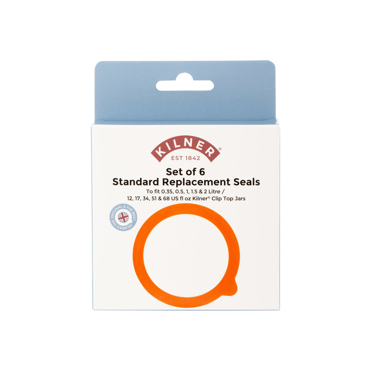 Kilner Pack Of 6 Replacement Rubber Seals 0.35 - 2 Litres