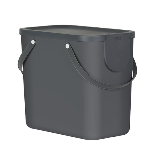 Rotho Albula Recycling Waste Bin Slate Grey 25L