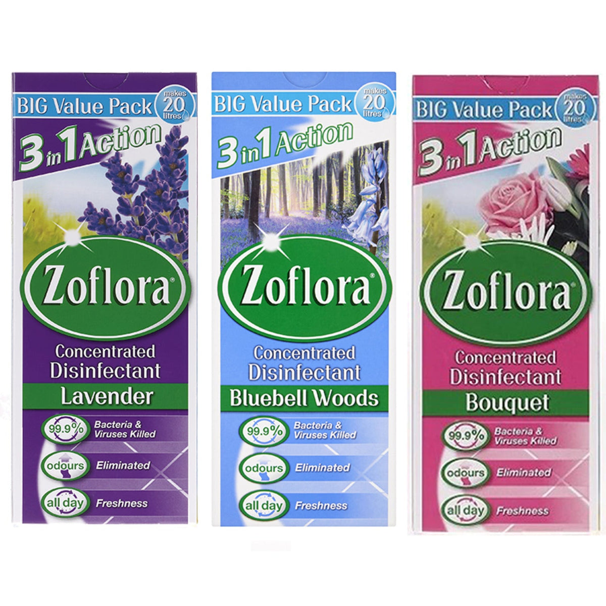 1 x Zoflora Concentrated Disinfectant 500ml - Mixed Fragrance