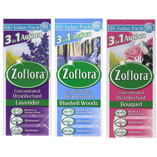 1 x Zoflora Concentrated Disinfectant 500ml - Mixed Fragrance