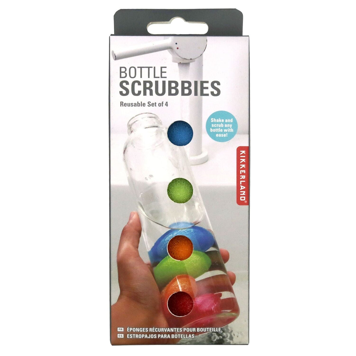 Kikkerland Bottle Scrubbies - Set of 4