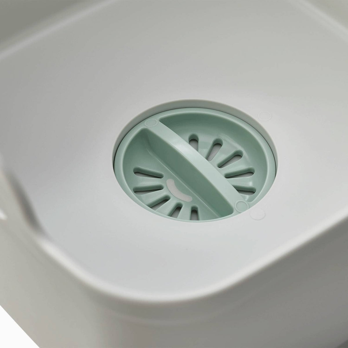 Joseph Joseph Wash and Drain Washing Up Bowl with Plug - Stone
